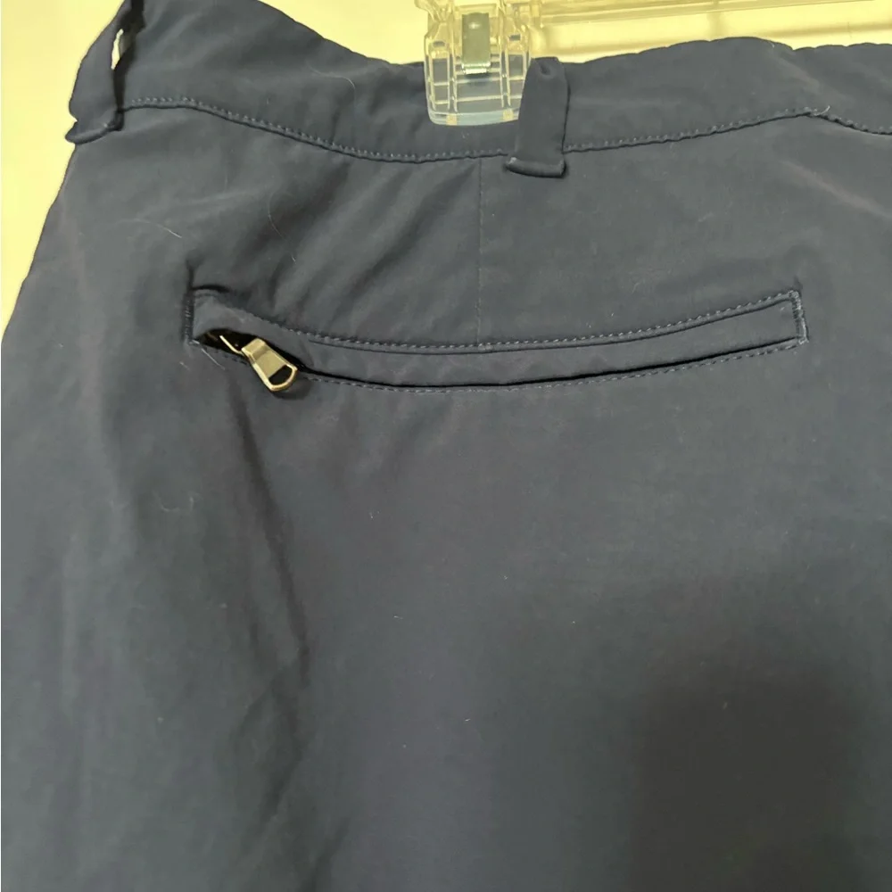 J. Crew‎ Men’s Tech Chino Shorts Bundle  SZ 34  Blue green Flat Front 9” stretch